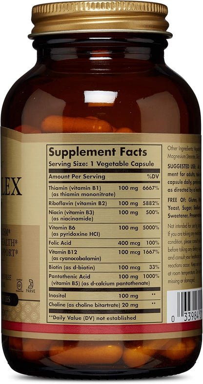 SOLGAR FORM B-COMPLEX 100