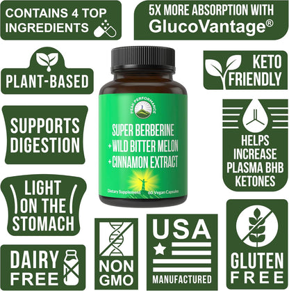ACHIEVE BERBERINE GLUC SPT CP 60