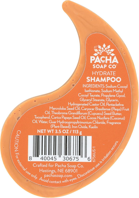 Pacha Soap Co BAR SOAP SHAMPOO, HYDRATE 3 OZ