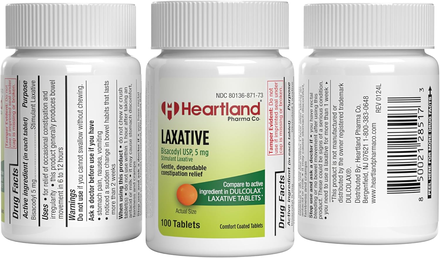 GNP BISACODYL LAXATIVE 5MG TAB 25CT
