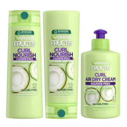 Garnier Fructis Curl Nourish Sulfate-Free Shampoo, 12.5 oz