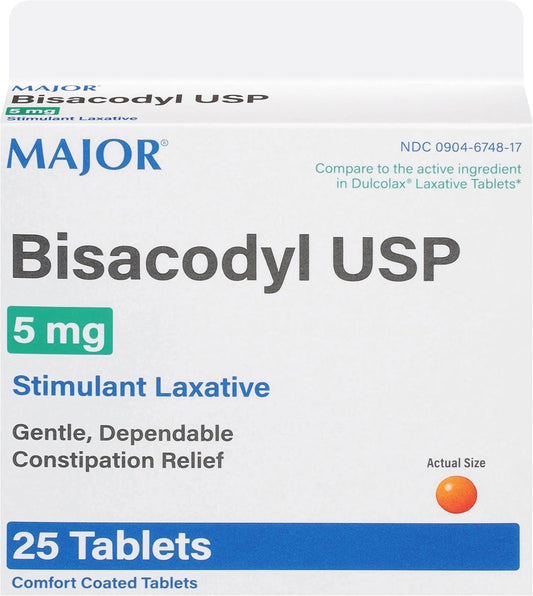 BISACODYL TB 5MG 100 DR OVN RLF
