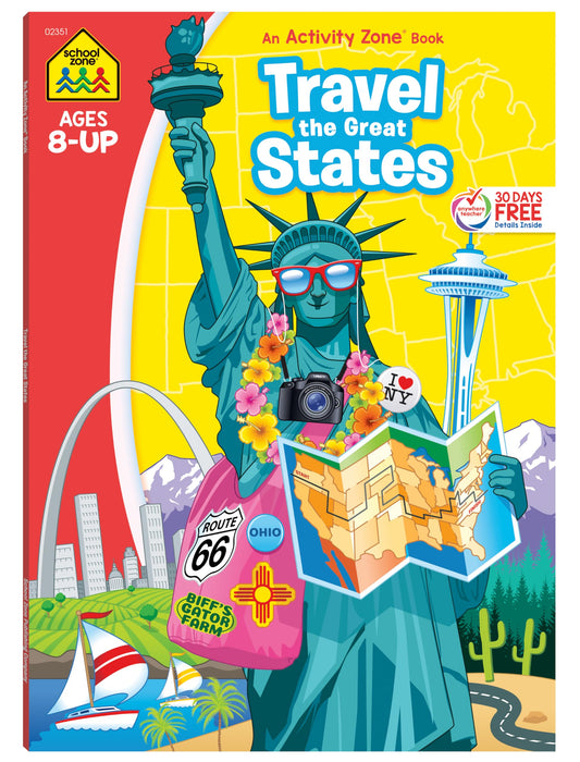 School Zone Travel the Great States Workbook