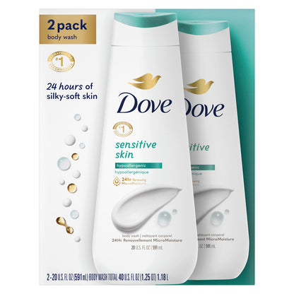 DOVE SENSITIVE SKIN LQ 20OZ HYAL