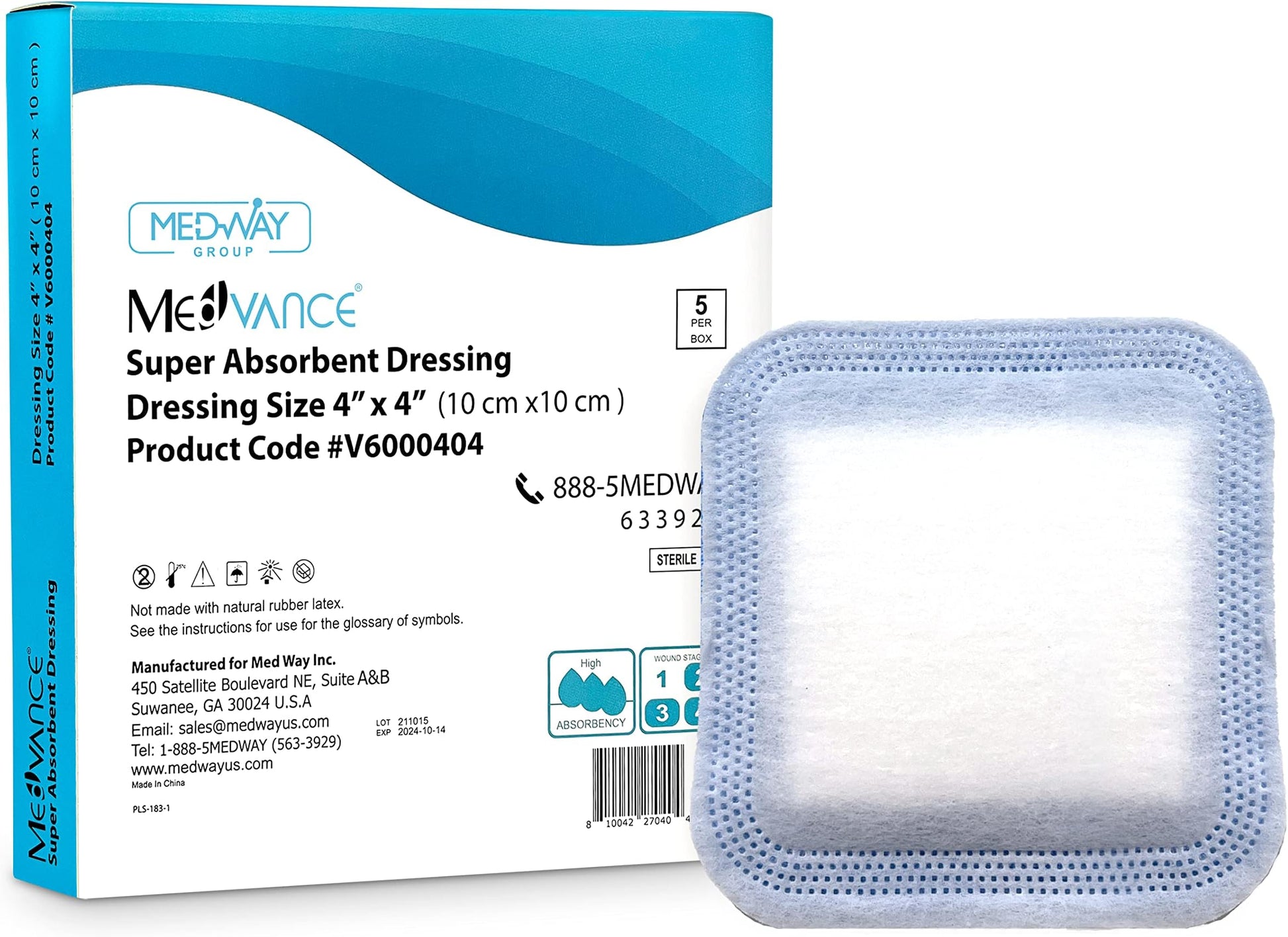 OPTILOCK NONADHESIVE DRESS 8X12 10CT DS