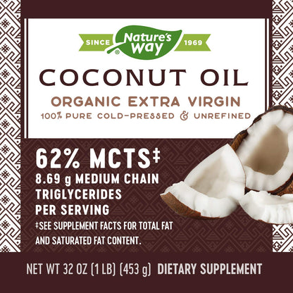 NATURE'S WAY COCONUT OIL,EXT VIR