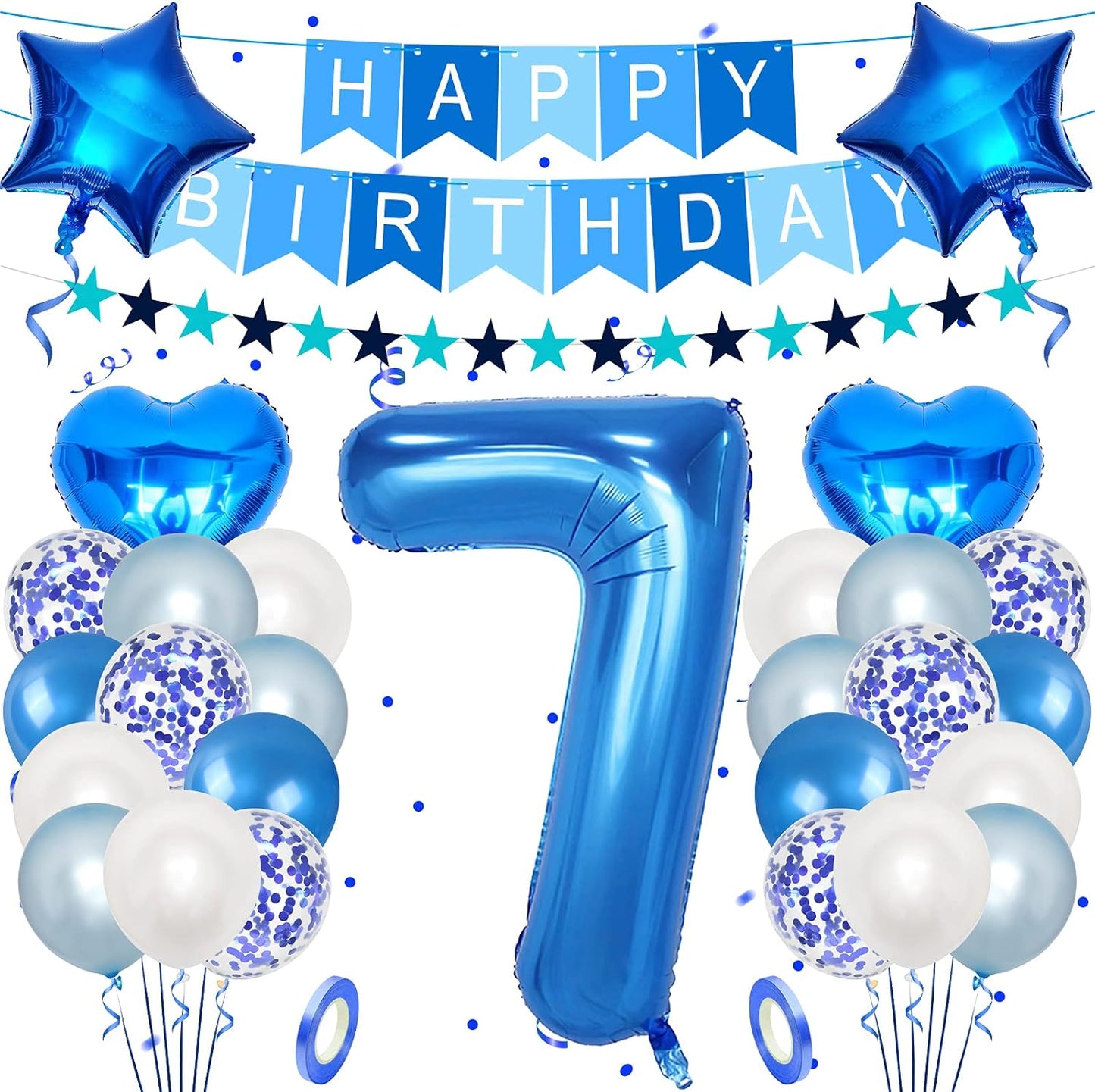 HAPPY BALLOON BDAY 7" PLATE