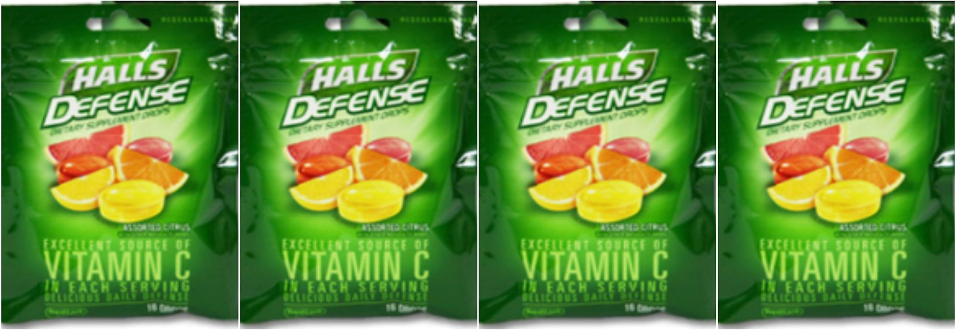 HALLS DEFENSE BAG S/F ASST CITRUS 25CT