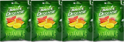 HALLS DEFENSE BAG S/F ASST CITRUS 25CT