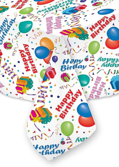 TABLECLOTH HPY BDAY PL54x108