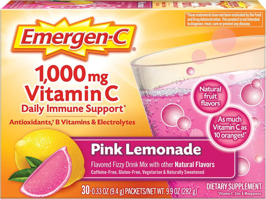 EMERGEN-C PINK LEMONADE PWDR 30CT