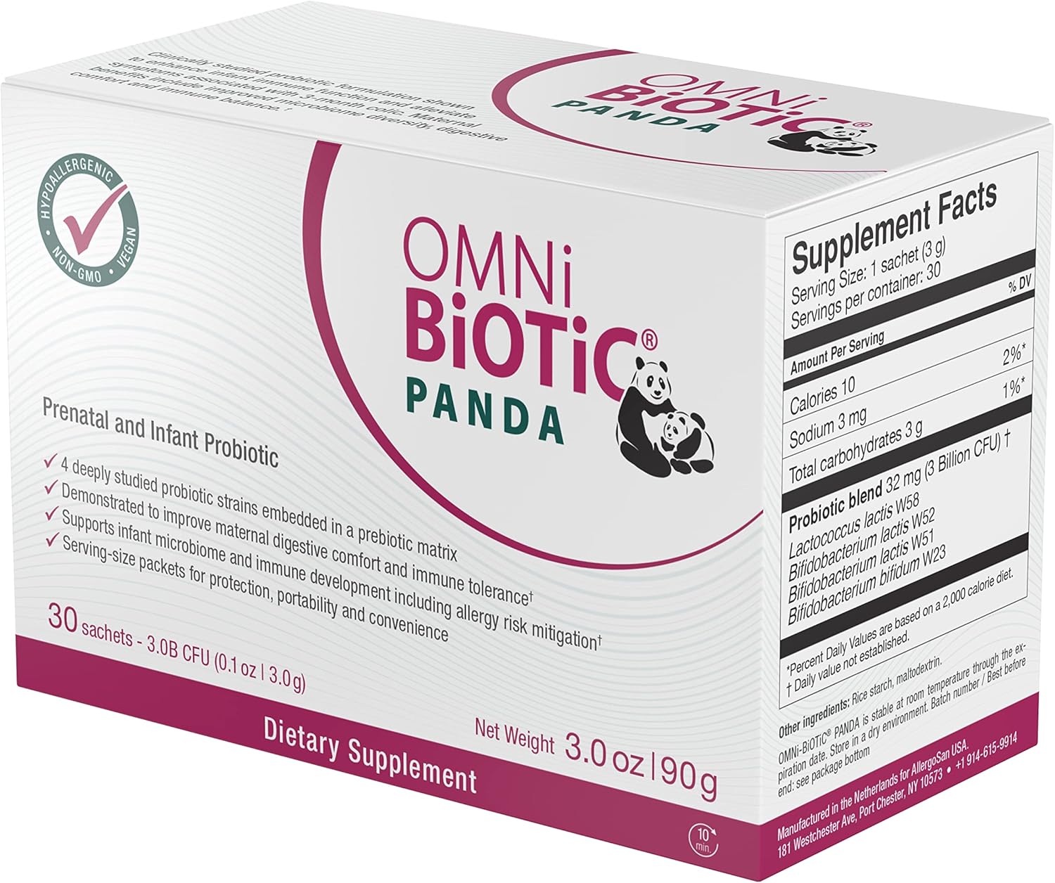 OMNIBIOTIC PANDA PROBIOTIC PWD 30CT DS