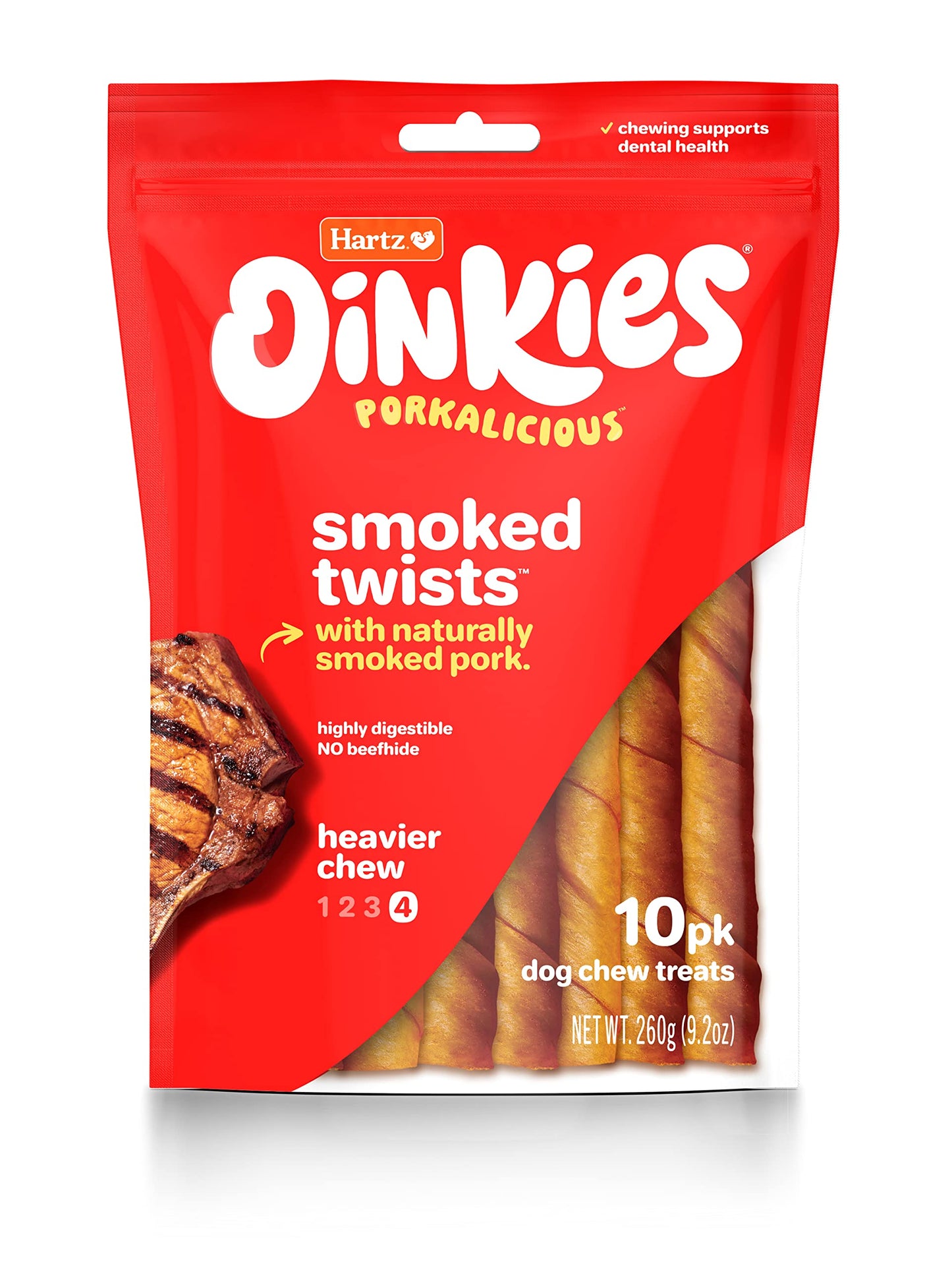 HARTZ OINKIES PIG SKN TWIST 20