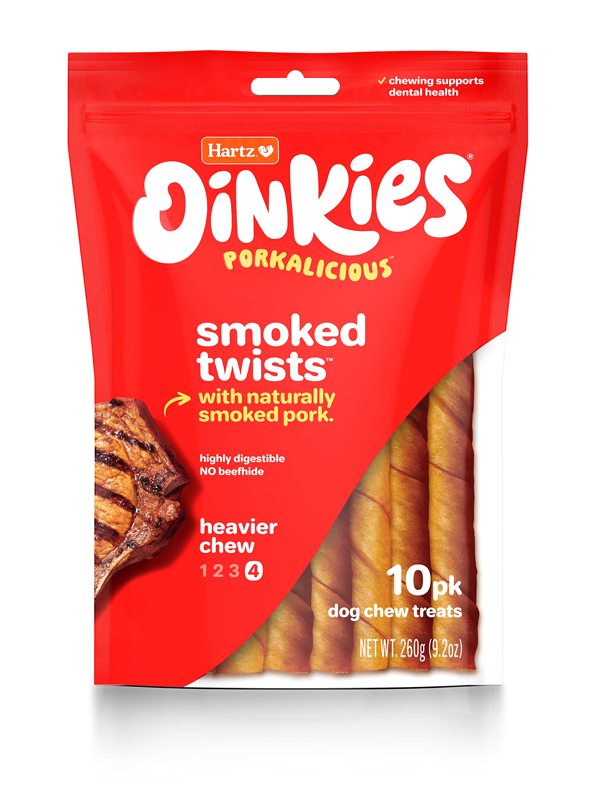 HARTZ OINKIES PIG SKN TWIST 20