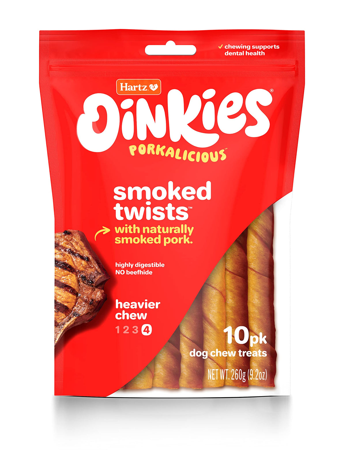 HARTZ OINKIES PIG SKN TWIST 20