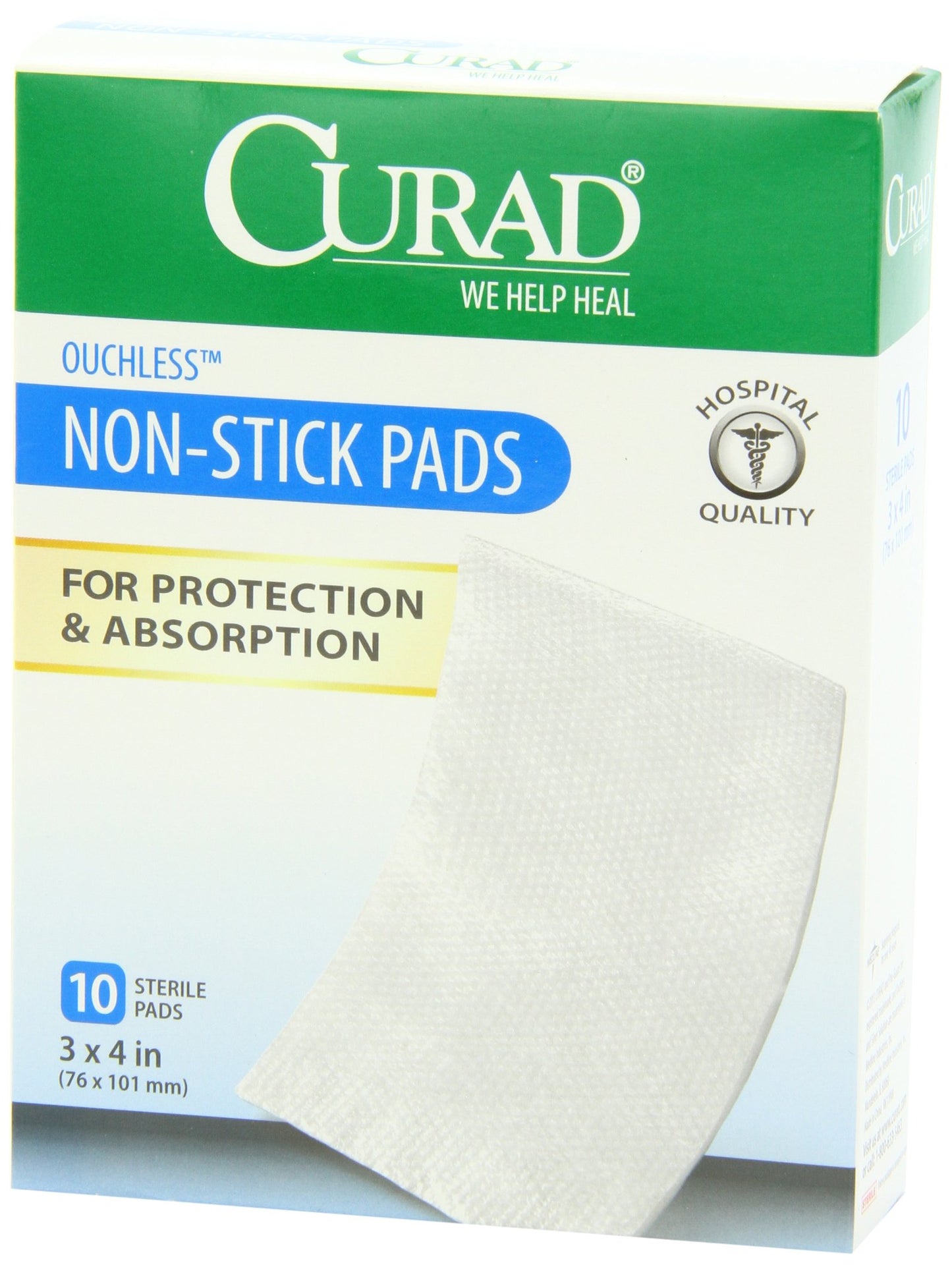 JJ PADS NON STICK 2IN X 3IN
