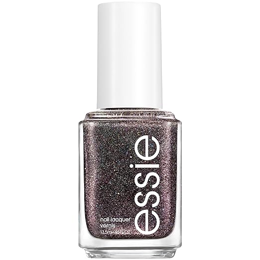 essie salon-quality nail polish, vegan, UnGuilty Pleasures, black, Home By 8, 0.46 fl oz
