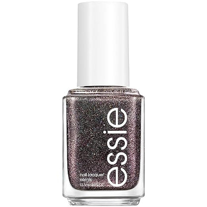 essie salon-quality nail polish, vegan, UnGuilty Pleasures, black, Home By 8, 0.46 fl oz