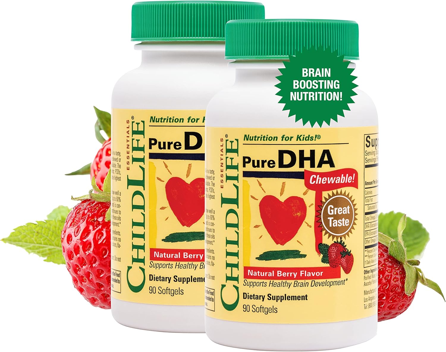 CHILDLIFE ESSENTIALS ALGAE,DHA,VIT A,LUTN BRY