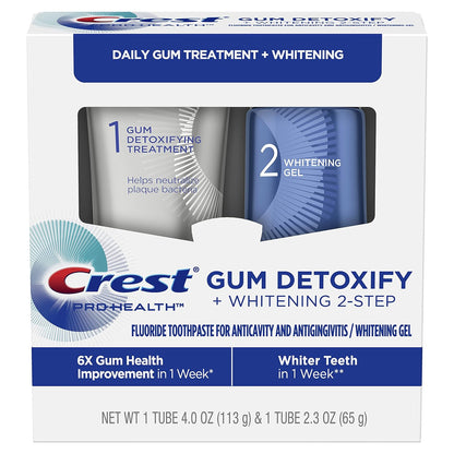 CREST PRO GUM DETOX+WH 2 STP T/P 4+2.3OZ