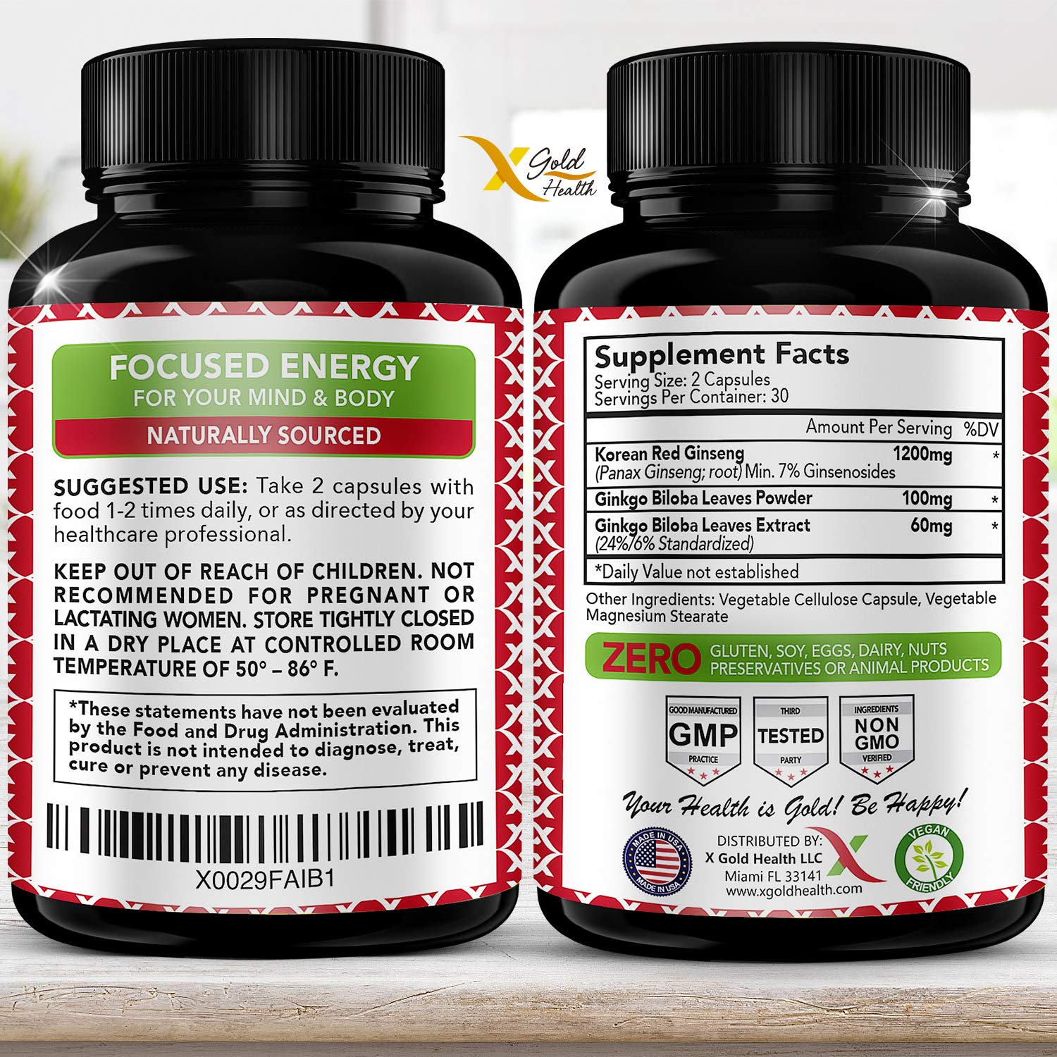 Ginkgo Biloba & Red Panax Ginseng Extract