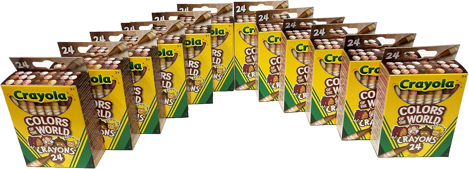 Crayola Colors of the World Skin Tone Crayons, 24 count