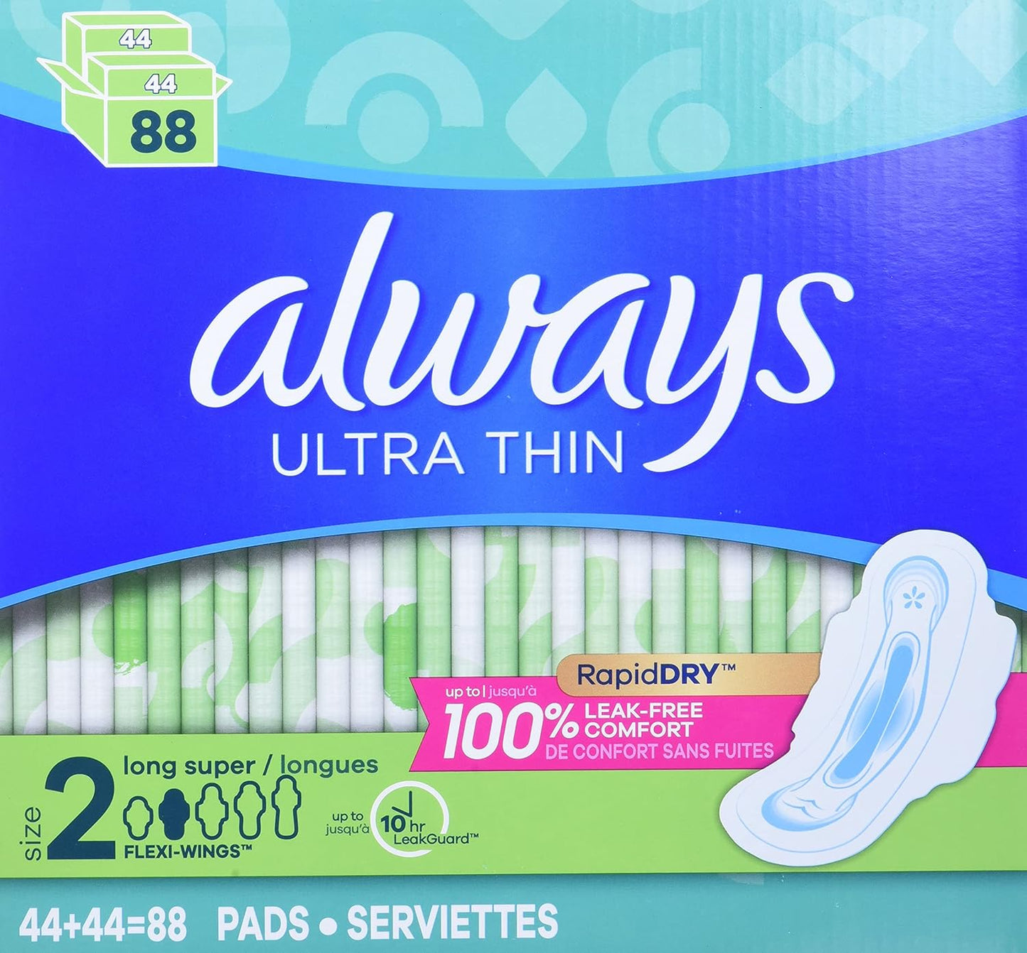 ALWAYS ULTRA THN FLXW REG PAD 12X22CT