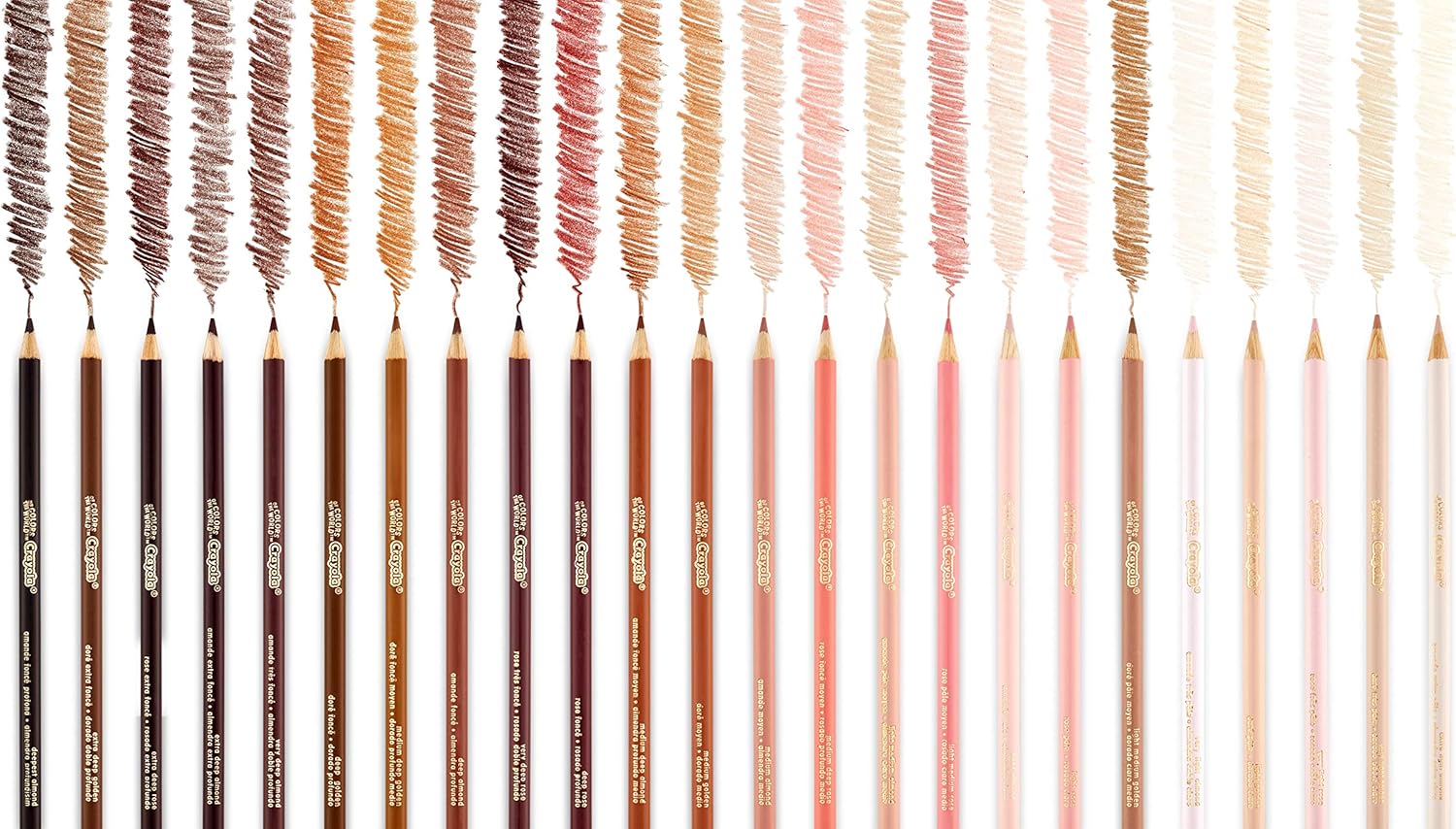 Crayola Colors of the World Skin Tone Colored Pencils, 24 count