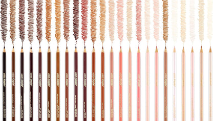 Crayola Colors of the World Skin Tone Colored Pencils, 24 count
