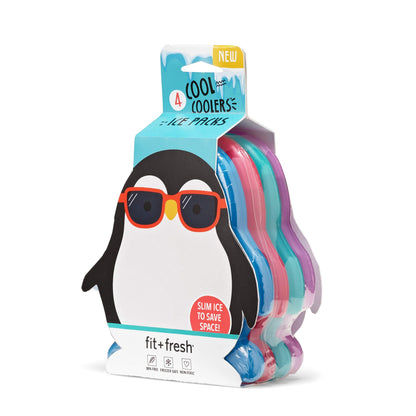 FIT & FRESH PENGUIN ICE PACK,4 PACK