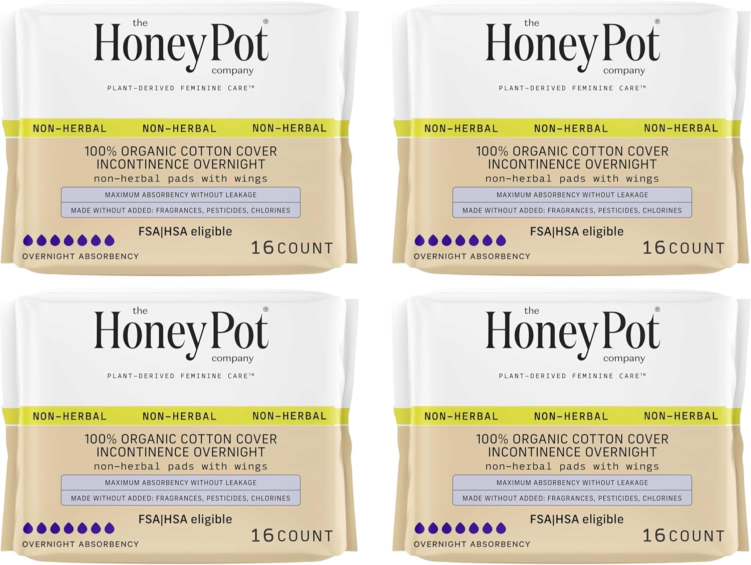 THE HONEY POT PAD,INCONTNCE,DAYTM,HRBL