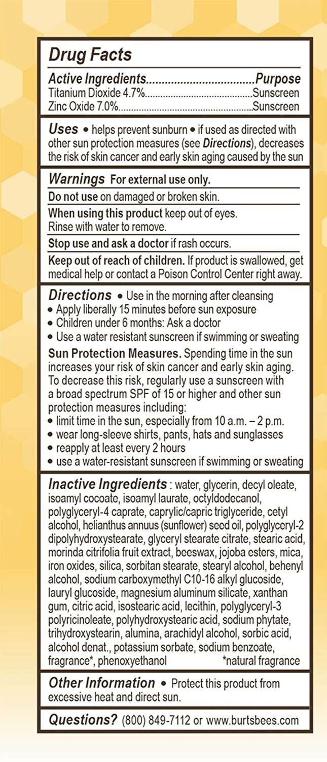 BURTS BEES ST 11% 2ALL WTHR SPF15