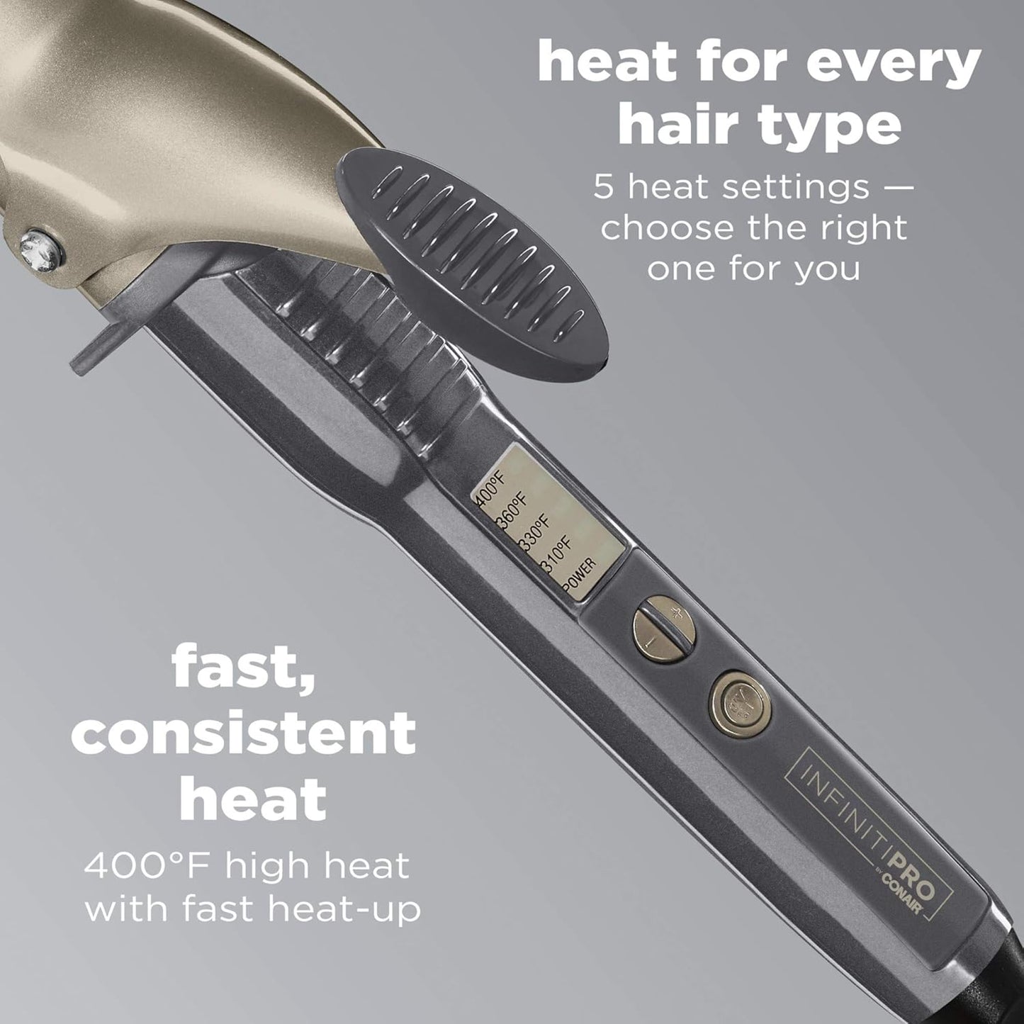 CONAIR Infinitipro by Conair 2-in-1 Tourmaline Ceramic Styler, 1"