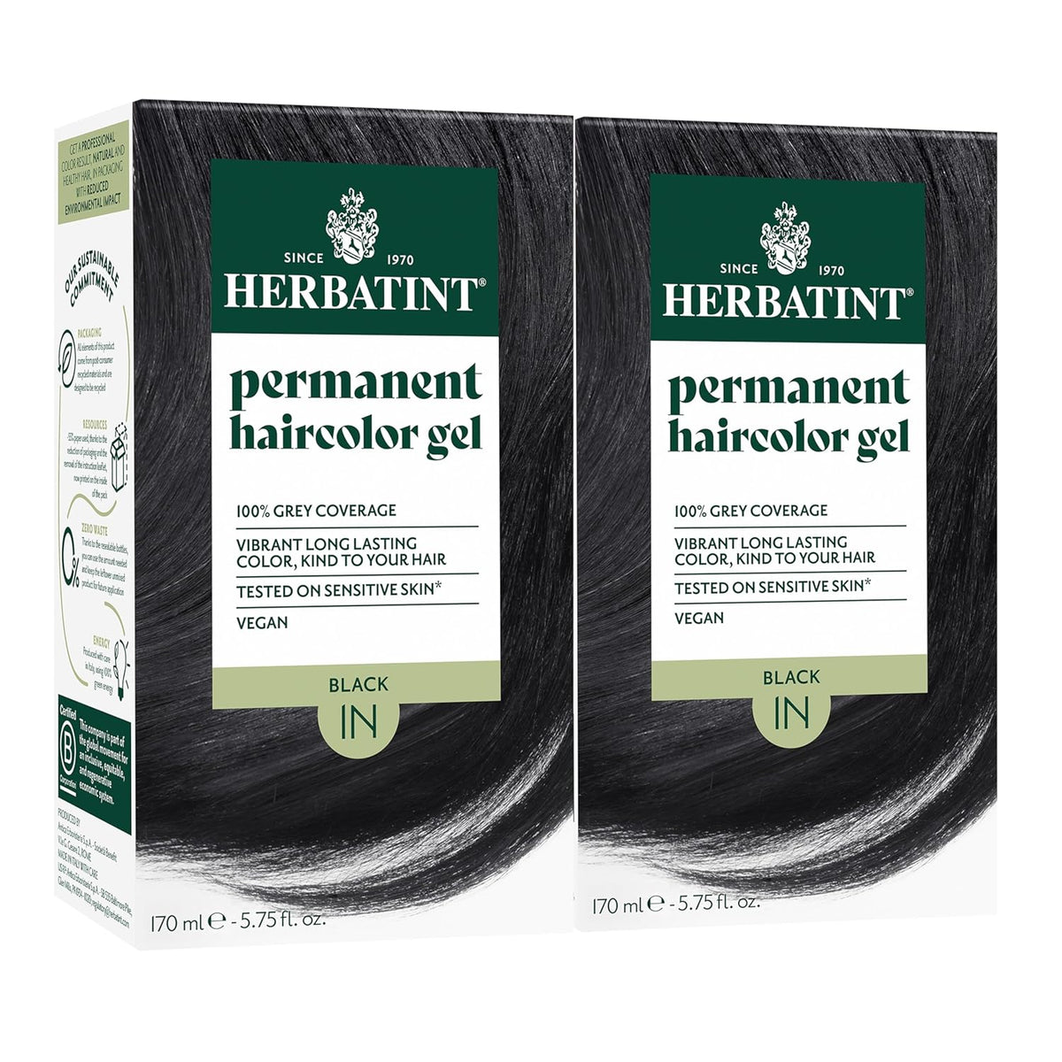 HERBATINT HAIR COLOR,1N,BLACK