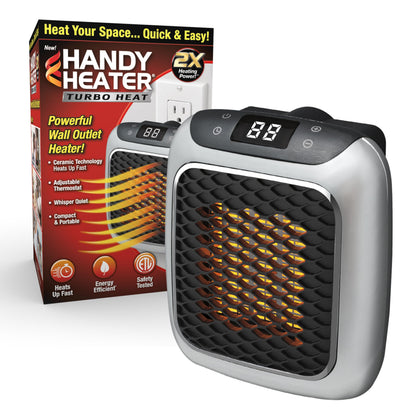 As Seen on TV Handy Heater Turbo 800 Wall-Outlet Space Heater. - 1.0 CT