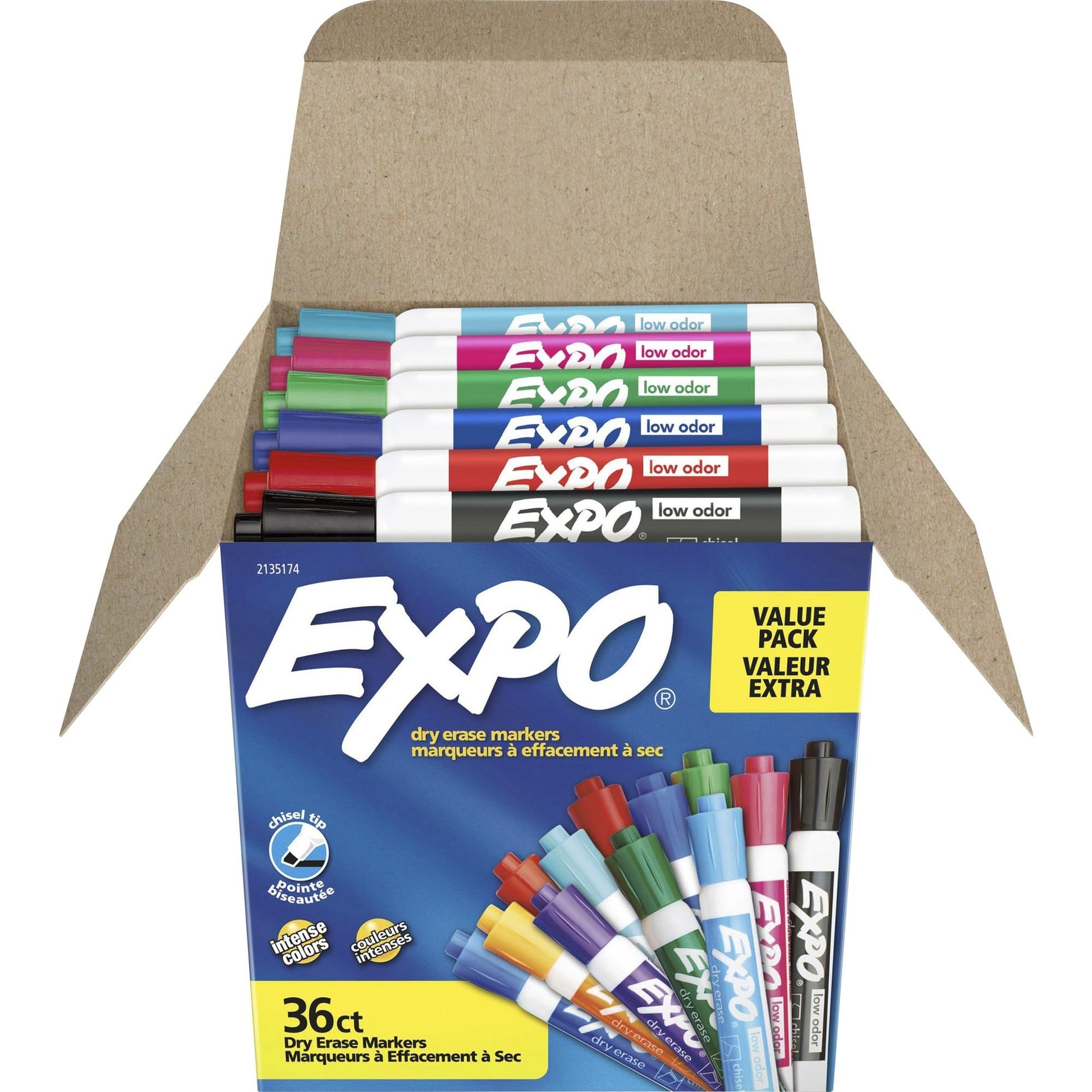 Expo 2 Low Odor Chisel Point Dry Erase Marker 2 Ct