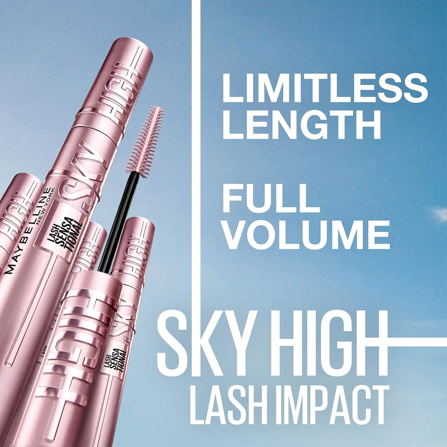 MAYBELLINE New York Great Lash Volumizing and Lengthening Mascara, 100 Blackest Black, 0.43 oz