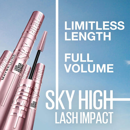 MAYBELLINE New York Great Lash Volumizing and Lengthening Mascara, 100 Blackest Black, 0.43 oz