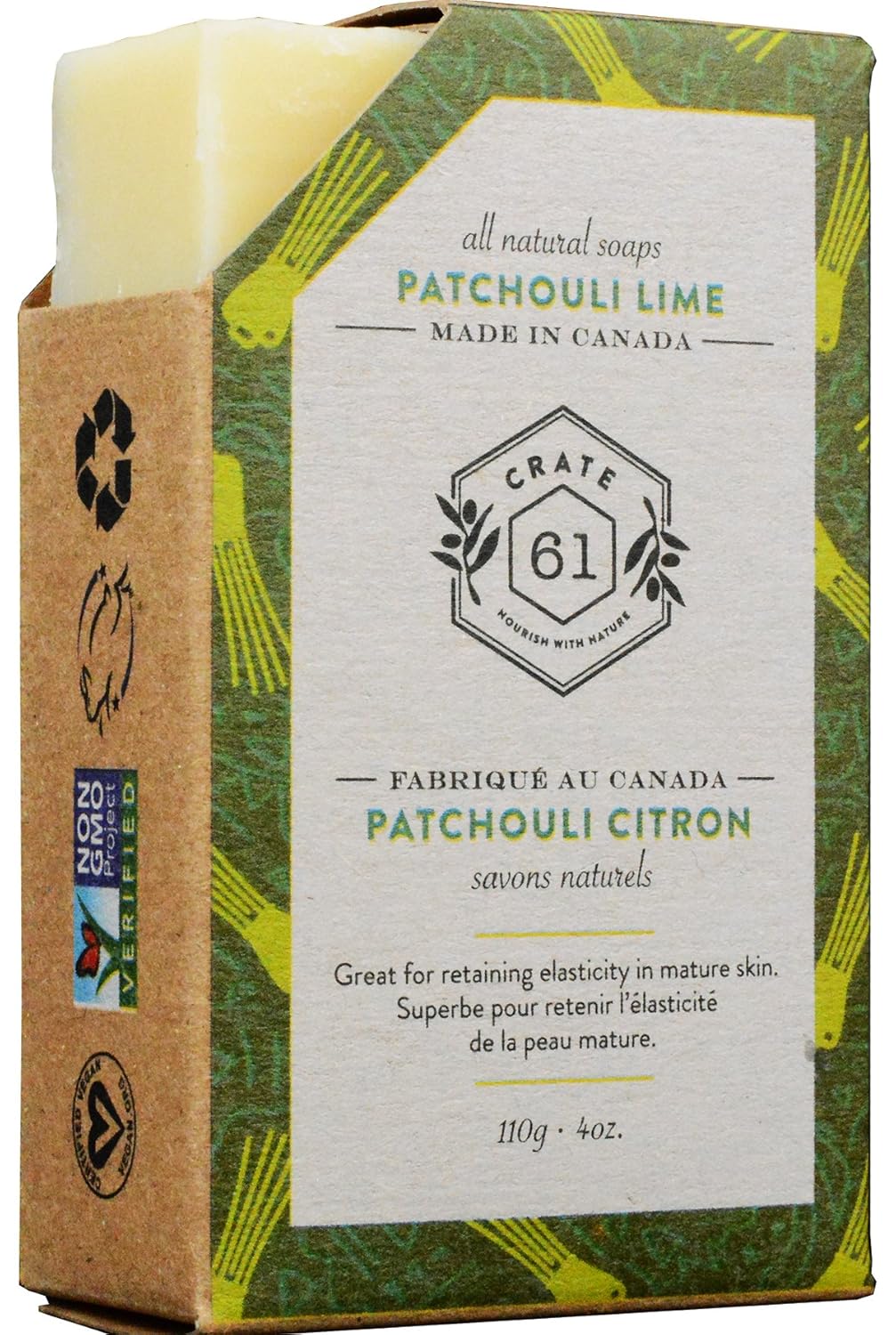 CRATE 61 BAR SOAP,PATCHOULI LIME