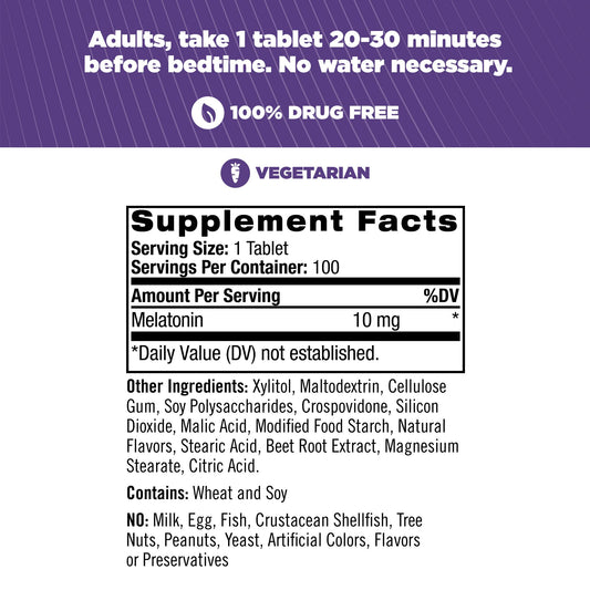 MELATONIN.10 MG,QCK DSSLV