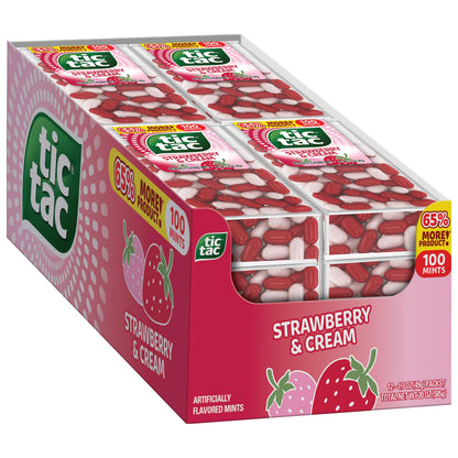 TIC TAC STRAWBERRY/CREAM 12X1OZ