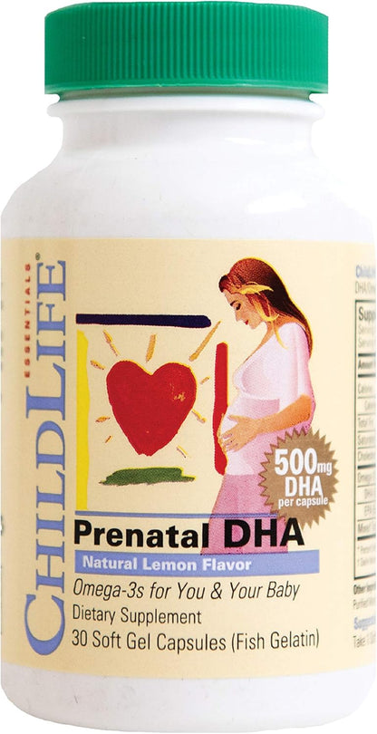 CHILDLIFE ESSENTIALS PRENATAL DHA,500MG