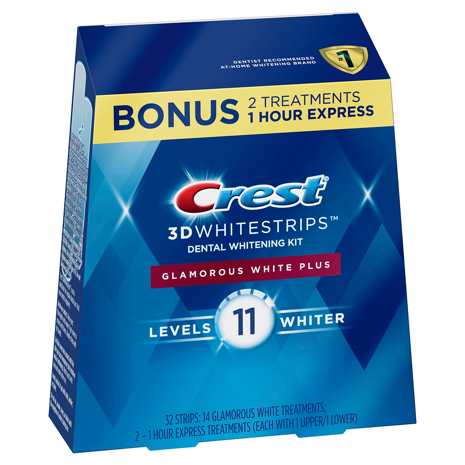 CREST 3D WHITE STRIPS 1HR EXPRS 10CT