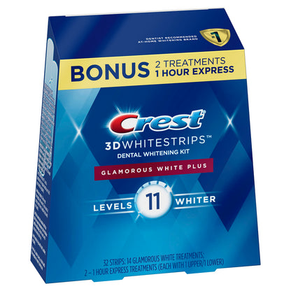 CREST 3D WHITE STRIPS 1HR EXPRS 10CT