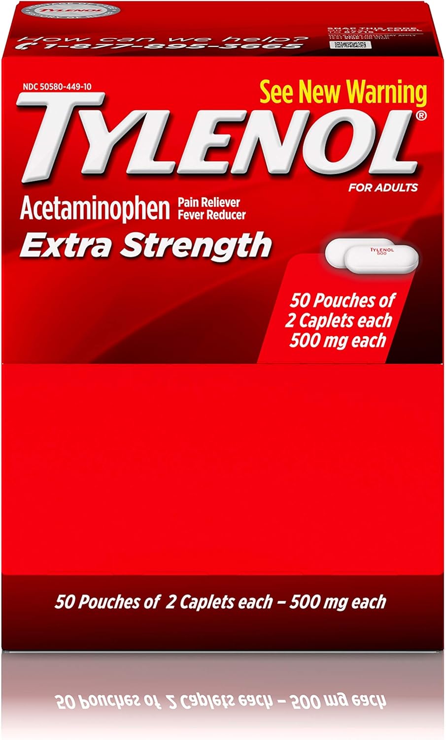 TYLENOL XTR STR RPID RLS 500MG CAP 100CT