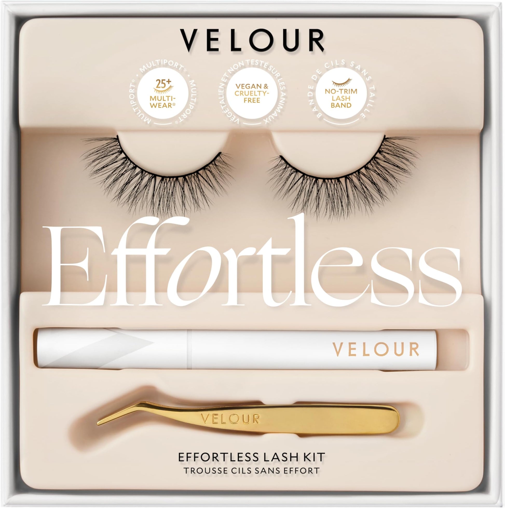 KISS The New Natural Effortless Minimal Look False Lash - Pearl Earring, 4 count