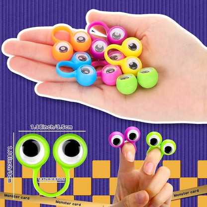8 GOOGLY EYES FINGER PUPPETS