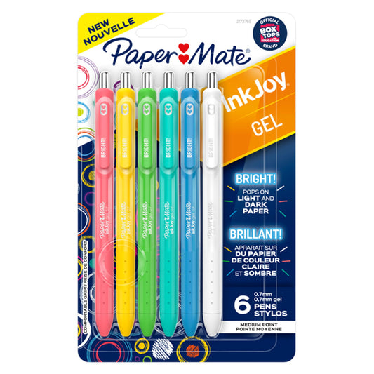 Paper Mate InkJoy Medium Point Retractable Gel Pens - Black, 2 Count