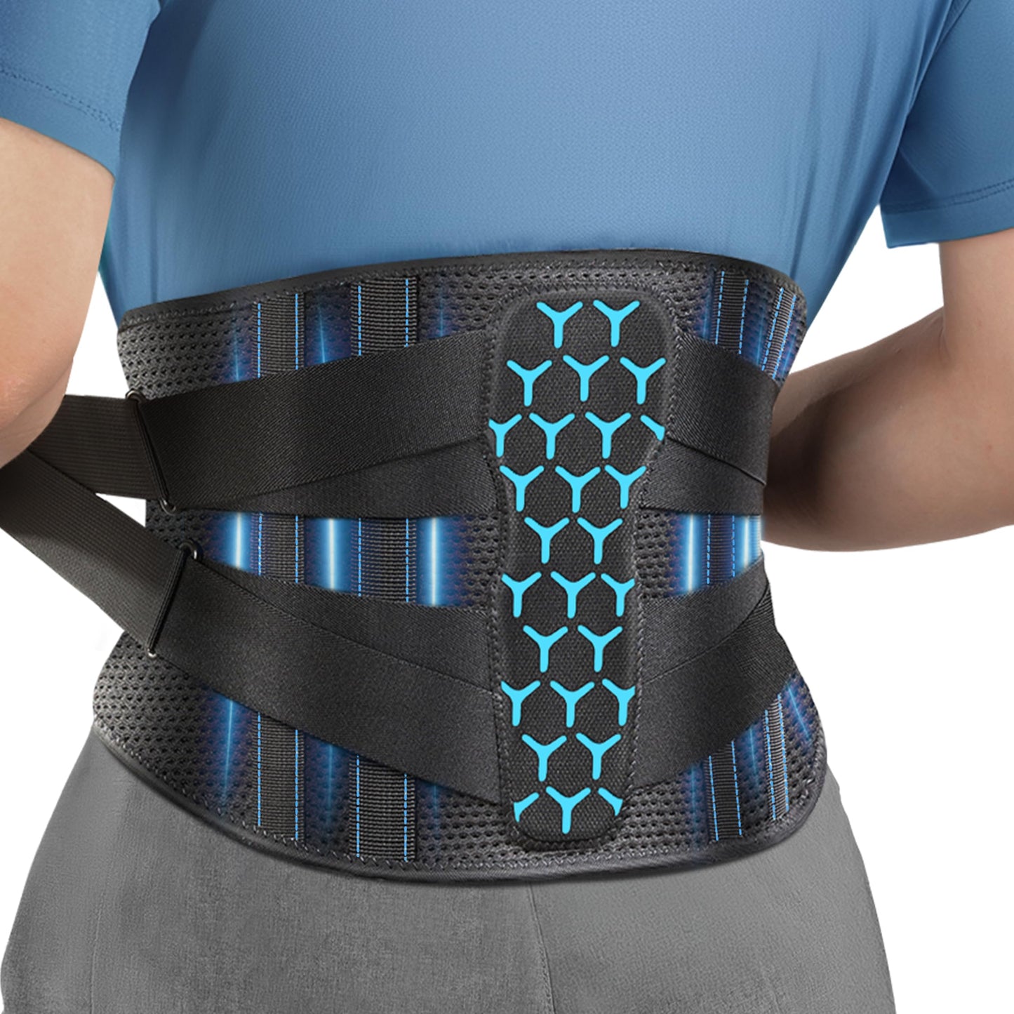BACK BRACE W/POWER STPS O/S