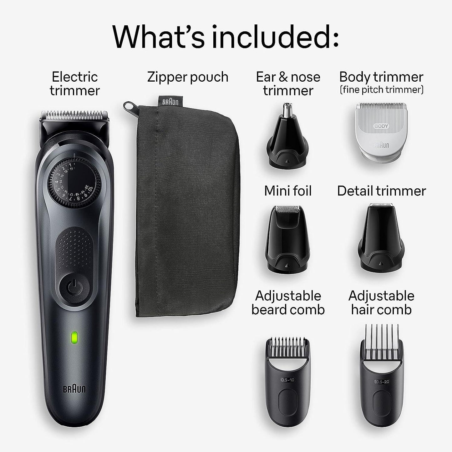 Braun Trimmer All-In-One 5 (9-In-1) Kit 40 Settings